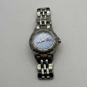 Silver blue armitron watch